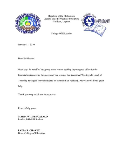 request letter sample tagalog for financial support|Solicitation Letter Tagalog Halimbawa At Iba Pang .